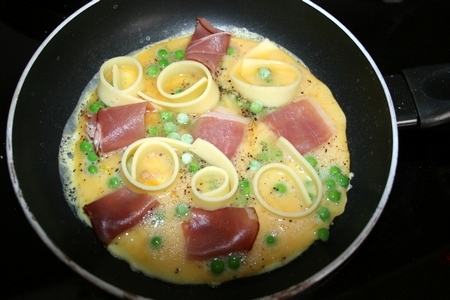 Omlet z groszkiem